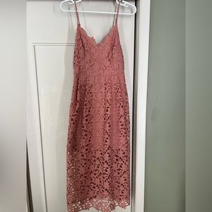 Lace A-Line MIDI Dress by ‘Astr The Label’. Size Medium. Never worn.